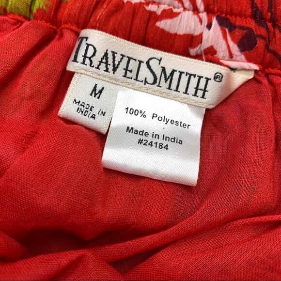 TravelSmith boho crinkle broom tiered maxi skirt - Picture 11 of 13